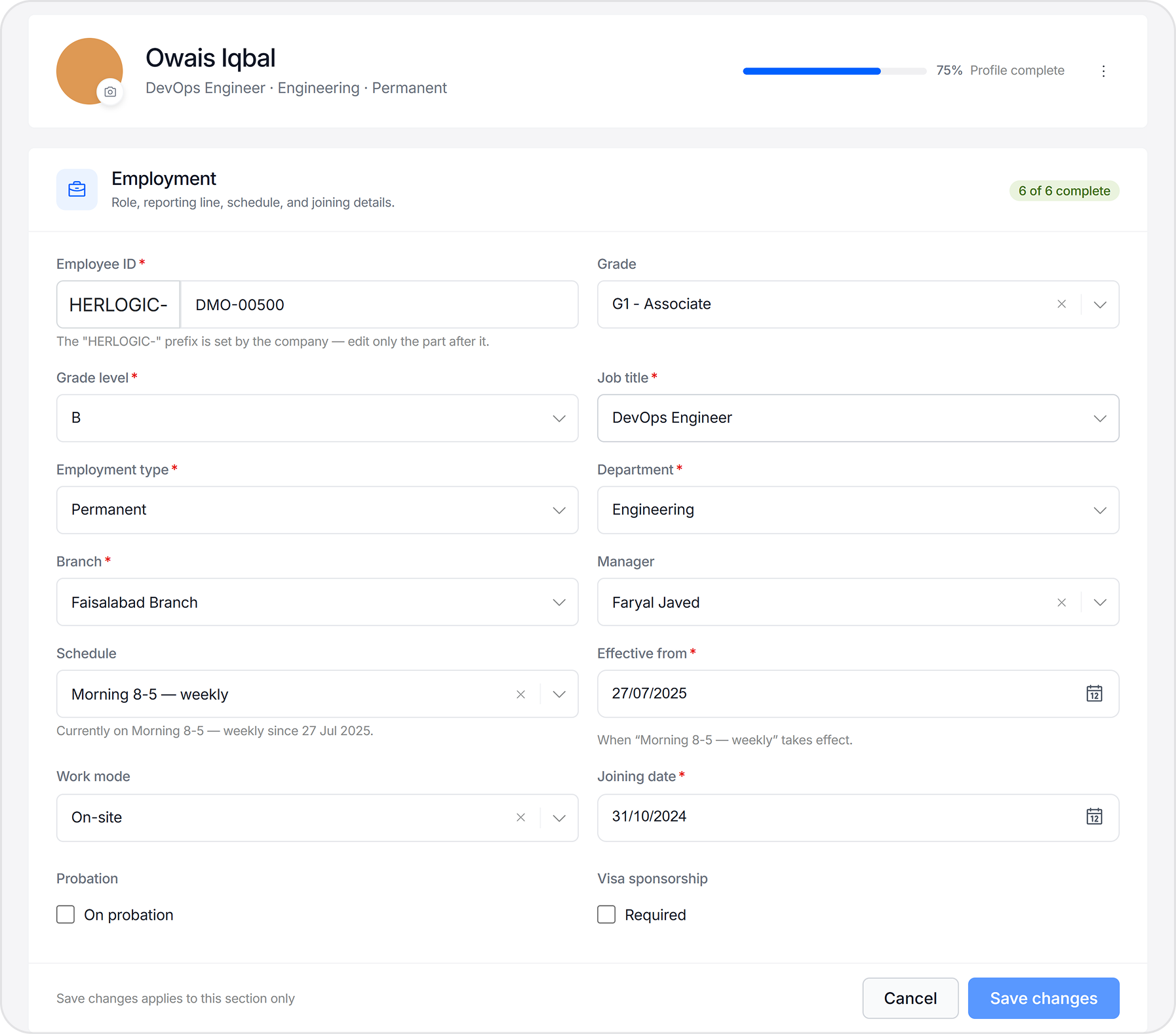 Employee data — single source of truth